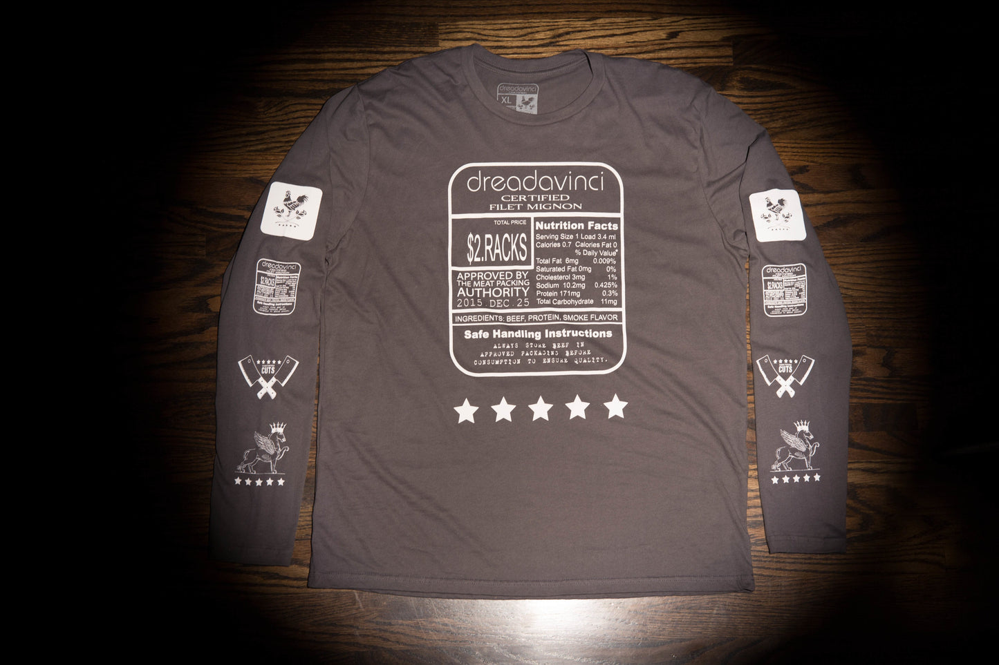 2 Racks Grey Long Sleeve - dreadavinci
