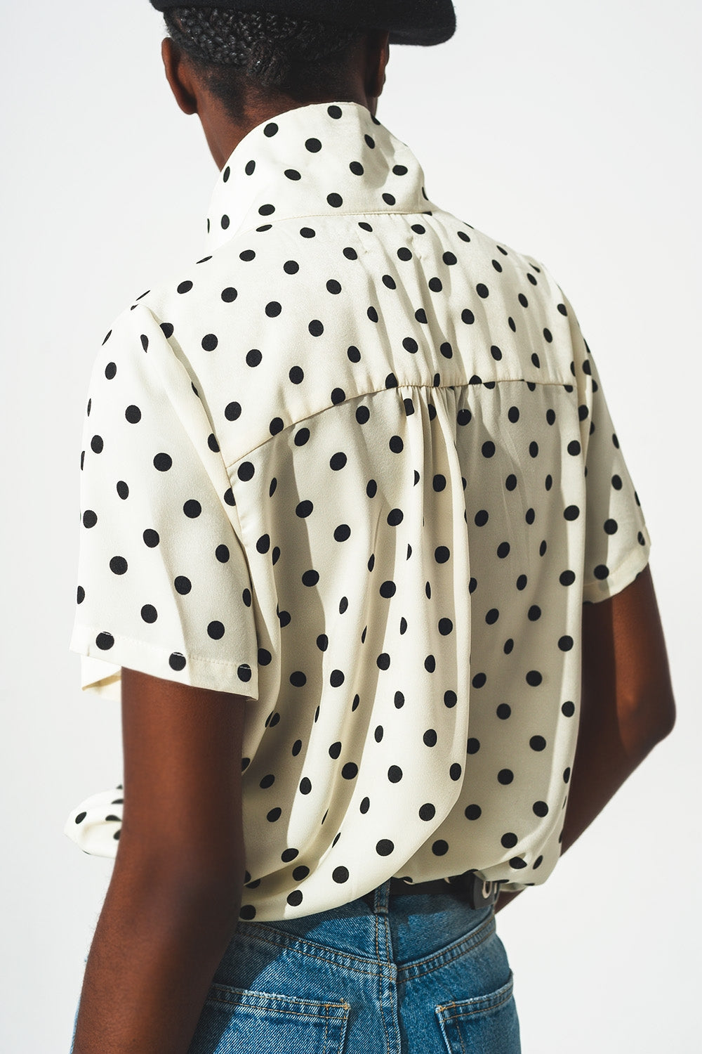 Polka Dot Shirt in Cream